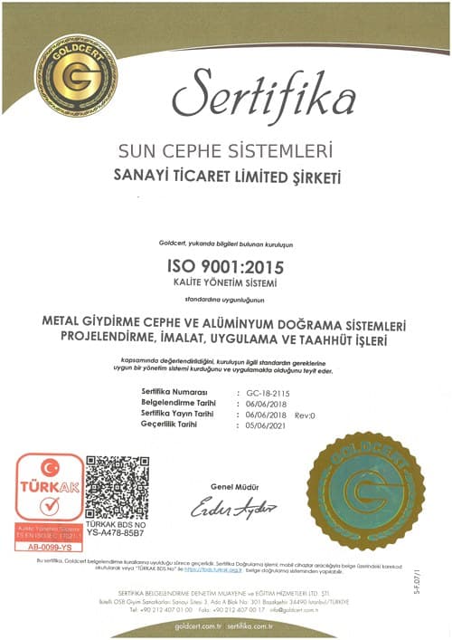 ISO 9001 – Kalite Yönetim Sistemi