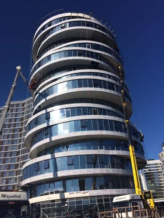 Cephe montajı saha görüntüsü