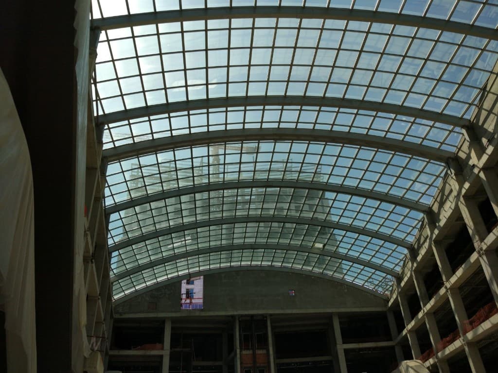 İskele üzerinde cephe çalışması