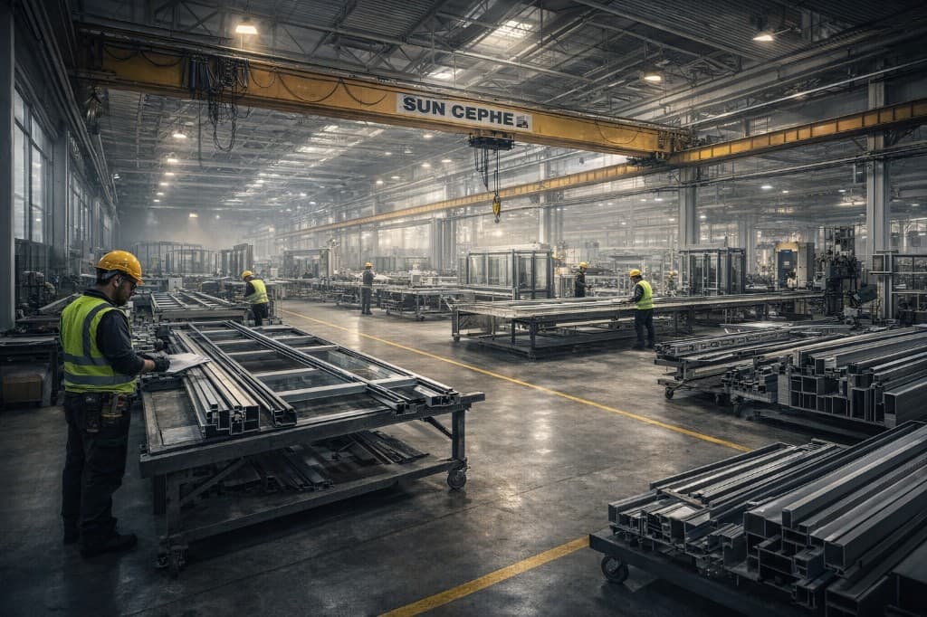 Sun Cephe üretim atölyesi